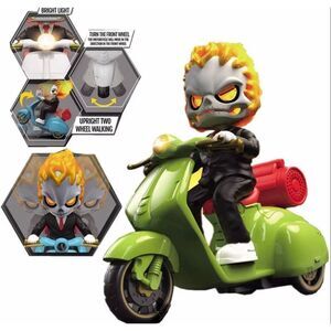 Flame Rider Scooter 360° Stunts Music & Lights RC Motorcycle Toy NEW